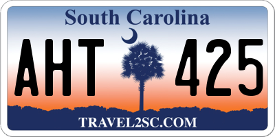 SC license plate AHT425