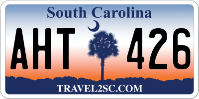 SC license plate AHT426