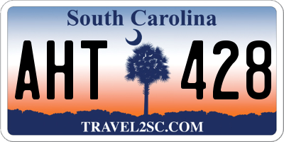 SC license plate AHT428