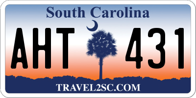 SC license plate AHT431