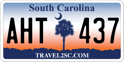 SC license plate AHT437