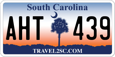 SC license plate AHT439