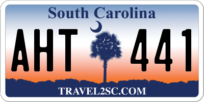 SC license plate AHT441