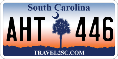 SC license plate AHT446