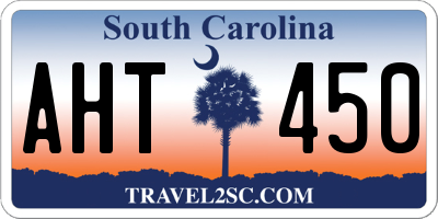 SC license plate AHT450