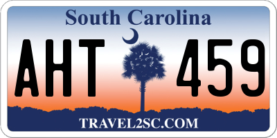 SC license plate AHT459
