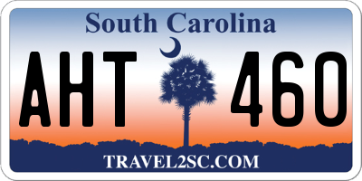 SC license plate AHT460