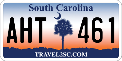 SC license plate AHT461