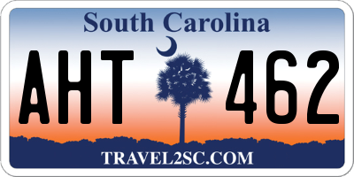 SC license plate AHT462