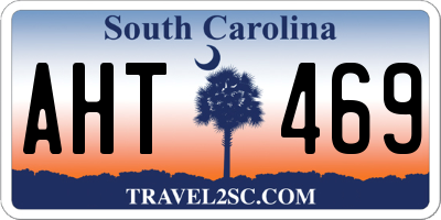 SC license plate AHT469