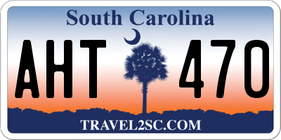 SC license plate AHT470