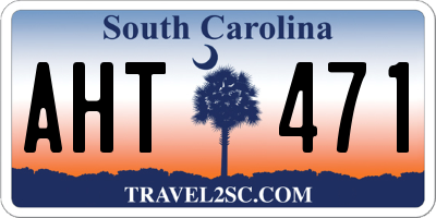 SC license plate AHT471