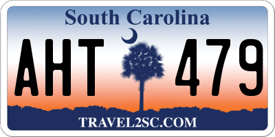SC license plate AHT479