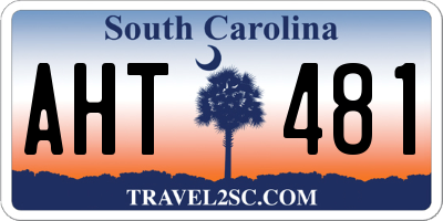 SC license plate AHT481