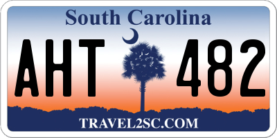 SC license plate AHT482