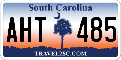 SC license plate AHT485