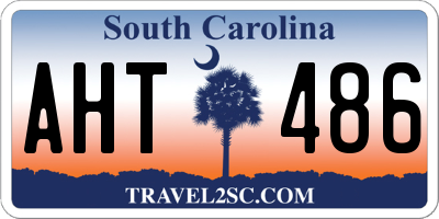 SC license plate AHT486