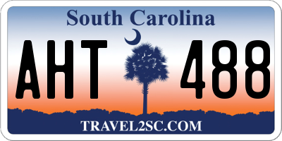 SC license plate AHT488