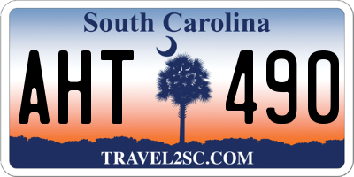SC license plate AHT490