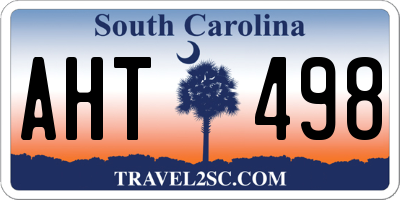 SC license plate AHT498