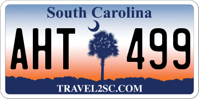 SC license plate AHT499