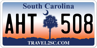 SC license plate AHT508
