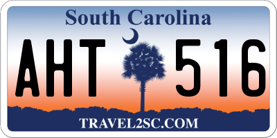 SC license plate AHT516