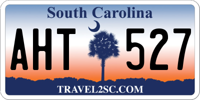 SC license plate AHT527