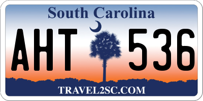 SC license plate AHT536