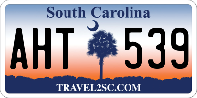 SC license plate AHT539