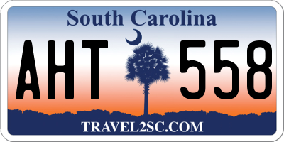 SC license plate AHT558