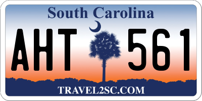 SC license plate AHT561