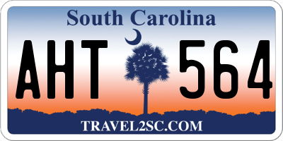 SC license plate AHT564