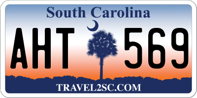 SC license plate AHT569