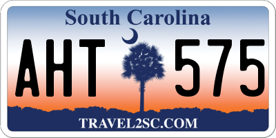 SC license plate AHT575