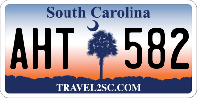 SC license plate AHT582
