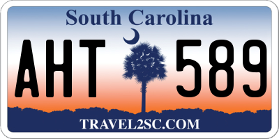 SC license plate AHT589