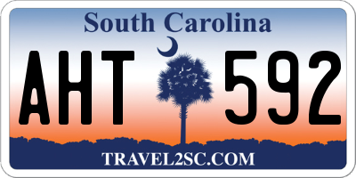 SC license plate AHT592