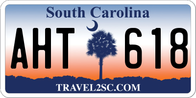 SC license plate AHT618