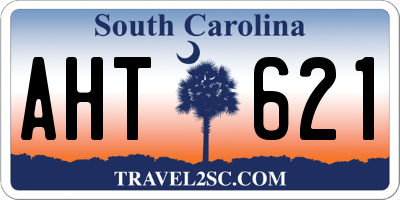 SC license plate AHT621