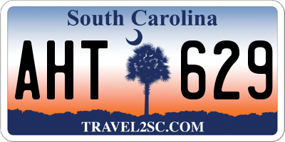 SC license plate AHT629