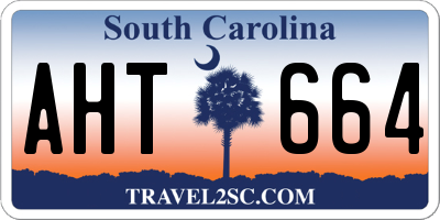 SC license plate AHT664