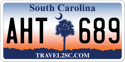 SC license plate AHT689