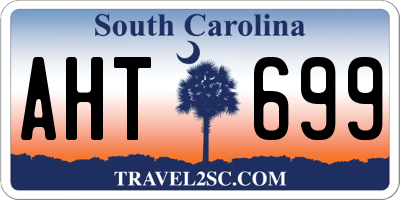 SC license plate AHT699
