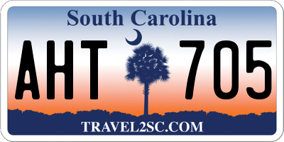 SC license plate AHT705
