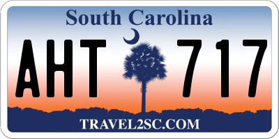 SC license plate AHT717