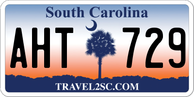 SC license plate AHT729