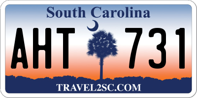 SC license plate AHT731