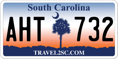 SC license plate AHT732