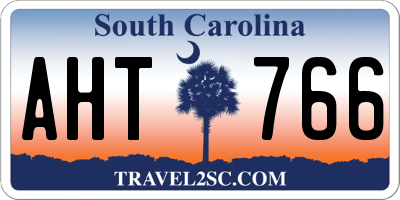 SC license plate AHT766